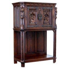 Early 20th Century, Carved Oak Renaissance Revival Cupboard