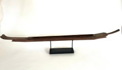 Early 20th Century Carved Teak Model Boat from Thailand