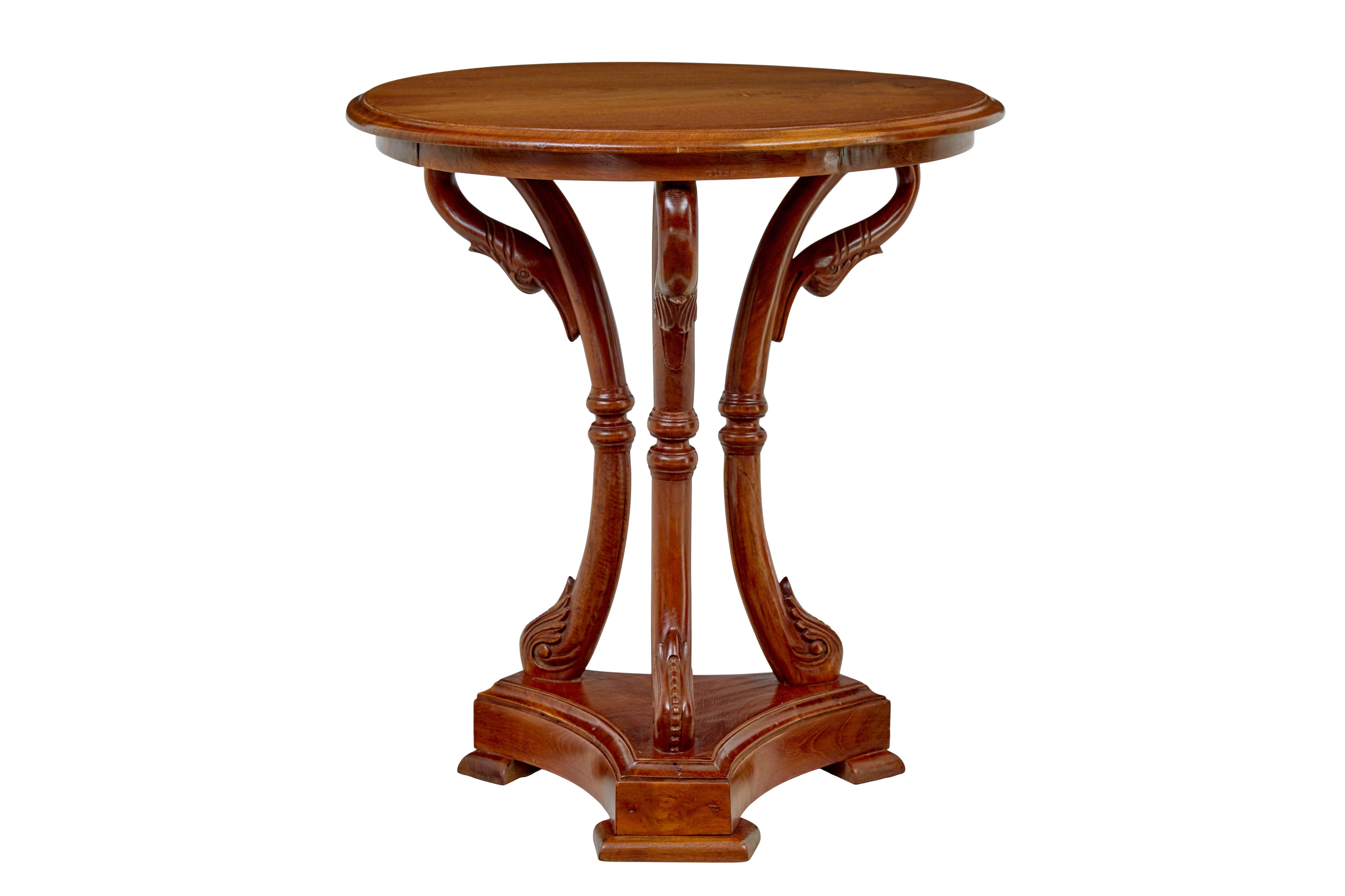 20th Century Early 20th century carved teak side table