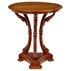 Early 20th century carved teak side table