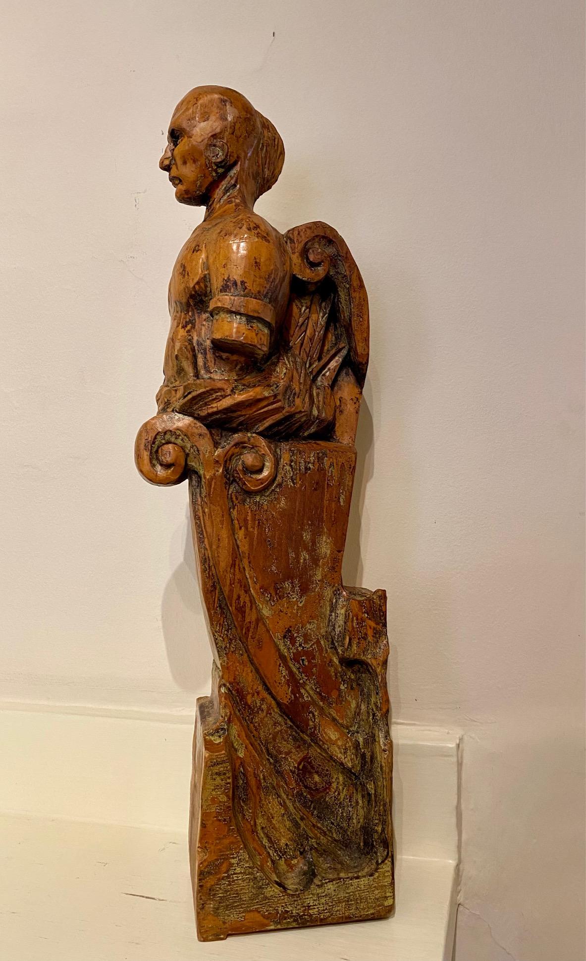 old chief woodenhead figure