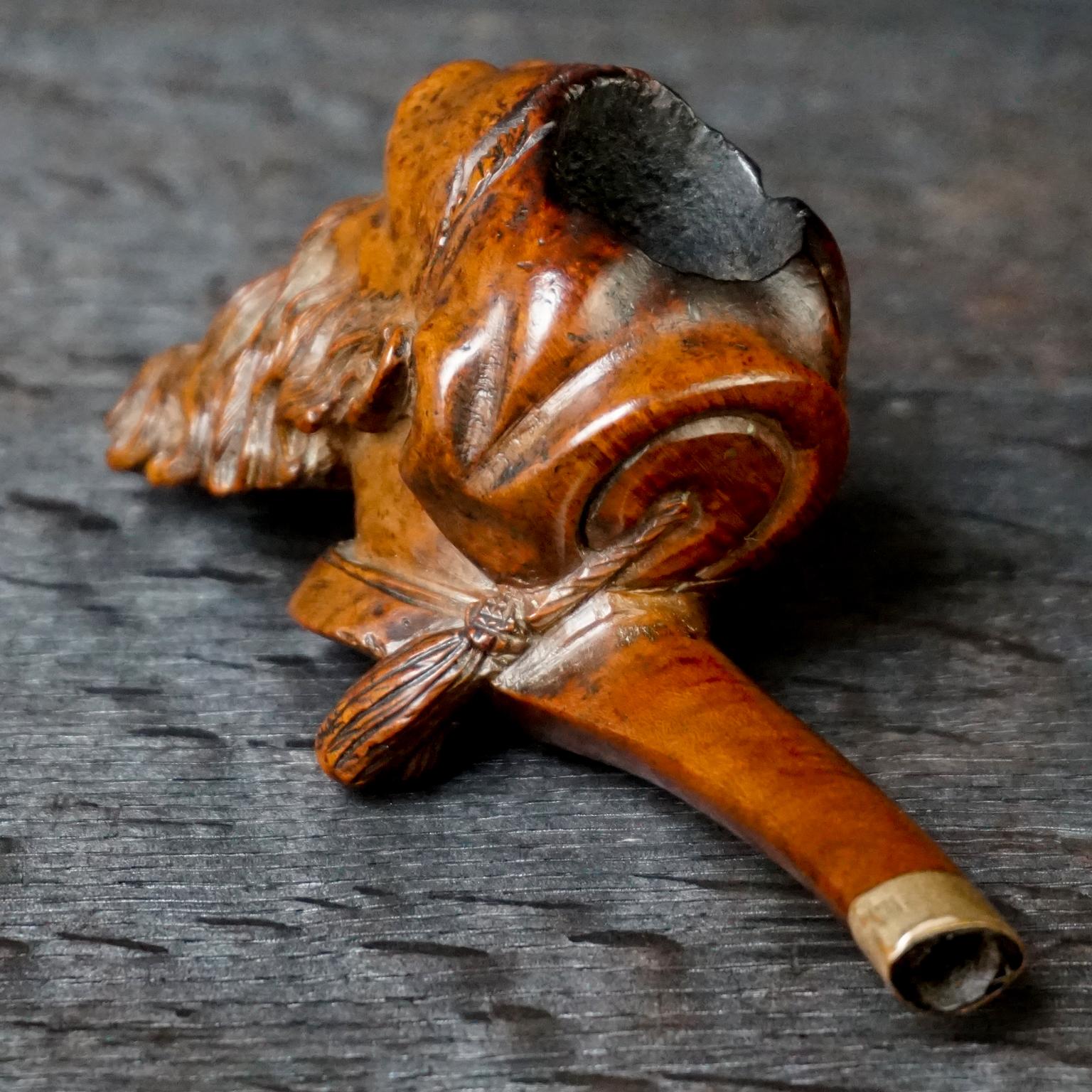 Early 20th Century Carved Wooden Mr. Sandman Pipe 5