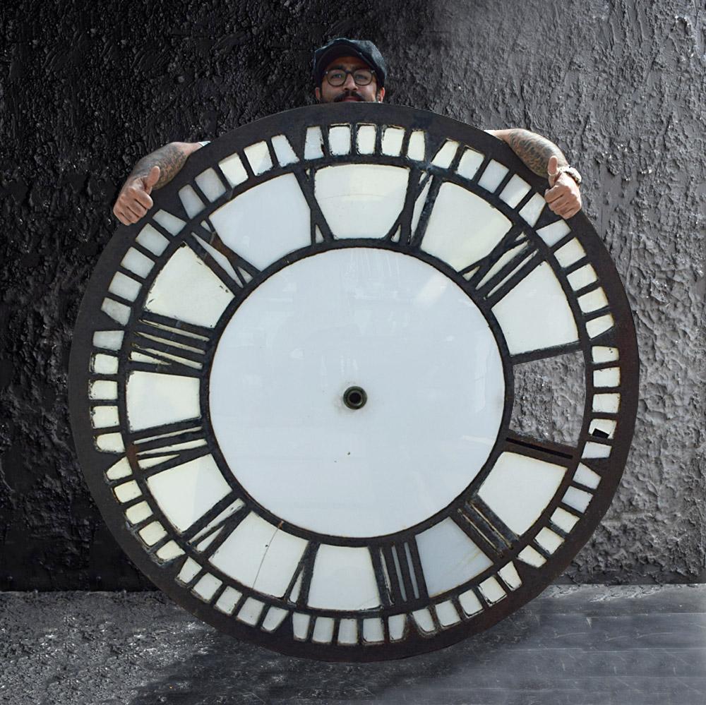 cast iron clock face