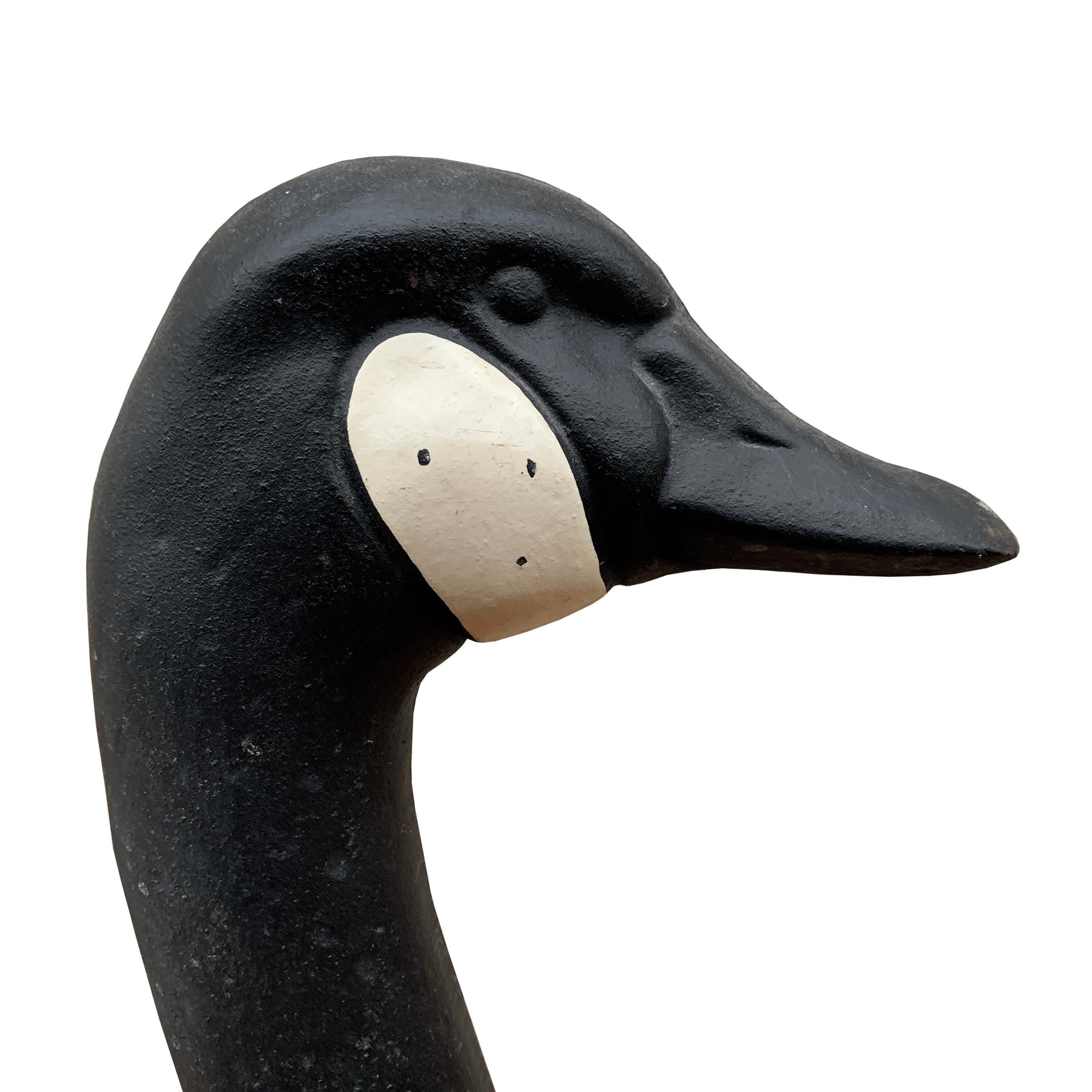 Early 20th Century Cast Iron Canada Goose Doorstop 1