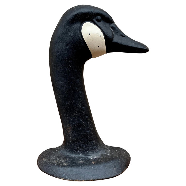 Early 20th Century Cast Iron Canada Goose Doorstop at 1stDibs