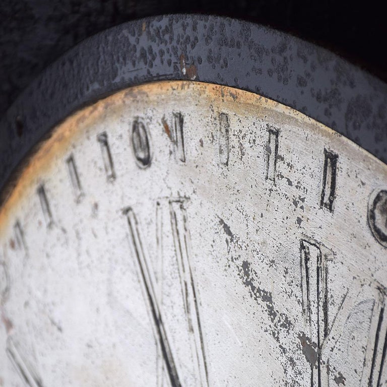 Early 20th Century Cast Iron Clock Face For Sale at 1stDibs