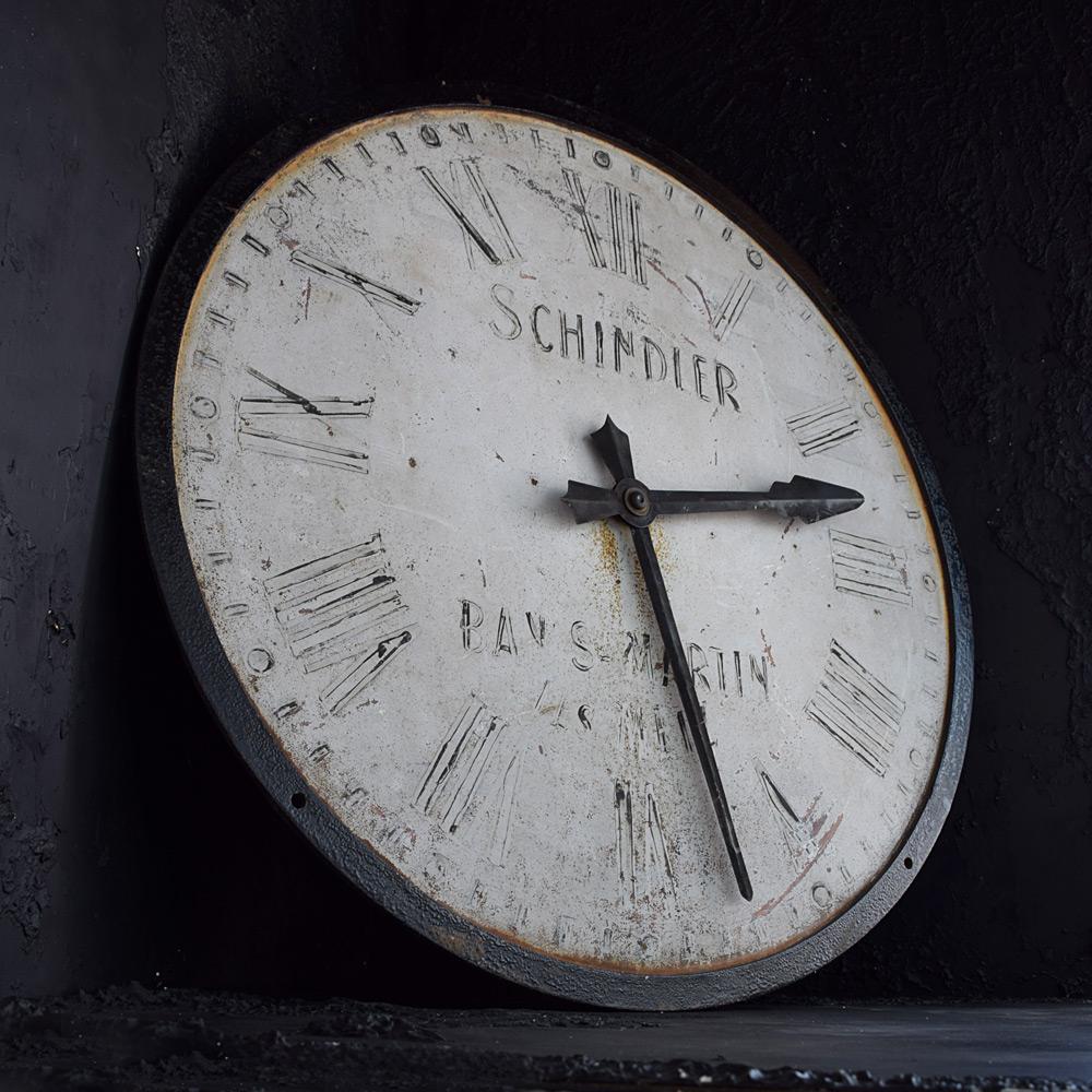 Early 20th Century Cast Iron Clock Face  In Good Condition In London, GB