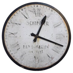 Cadran d'horloge en fonte du début du 20e siècle 