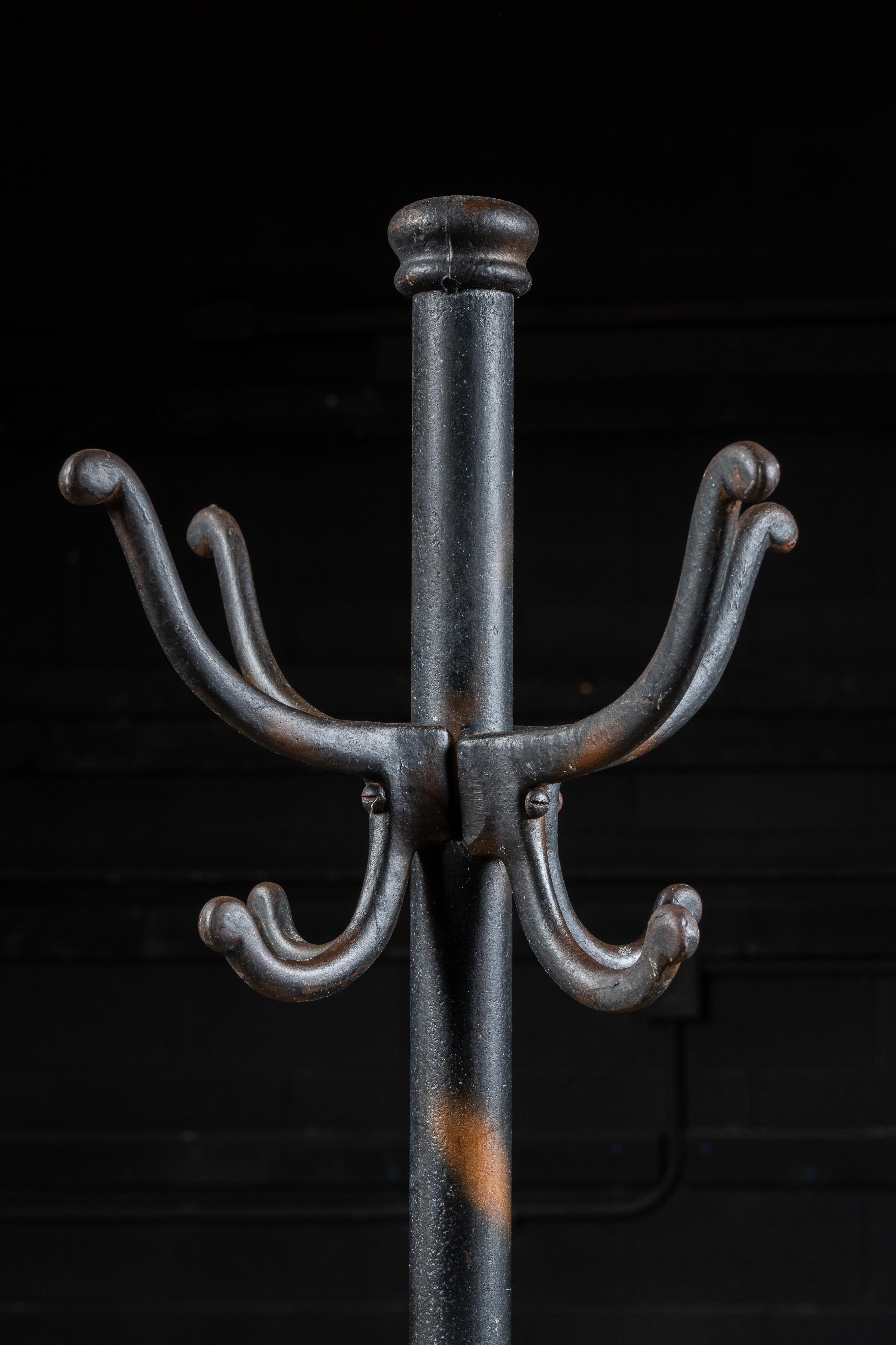 American Early 20th Century Cast Iron Coat Tree For Sale