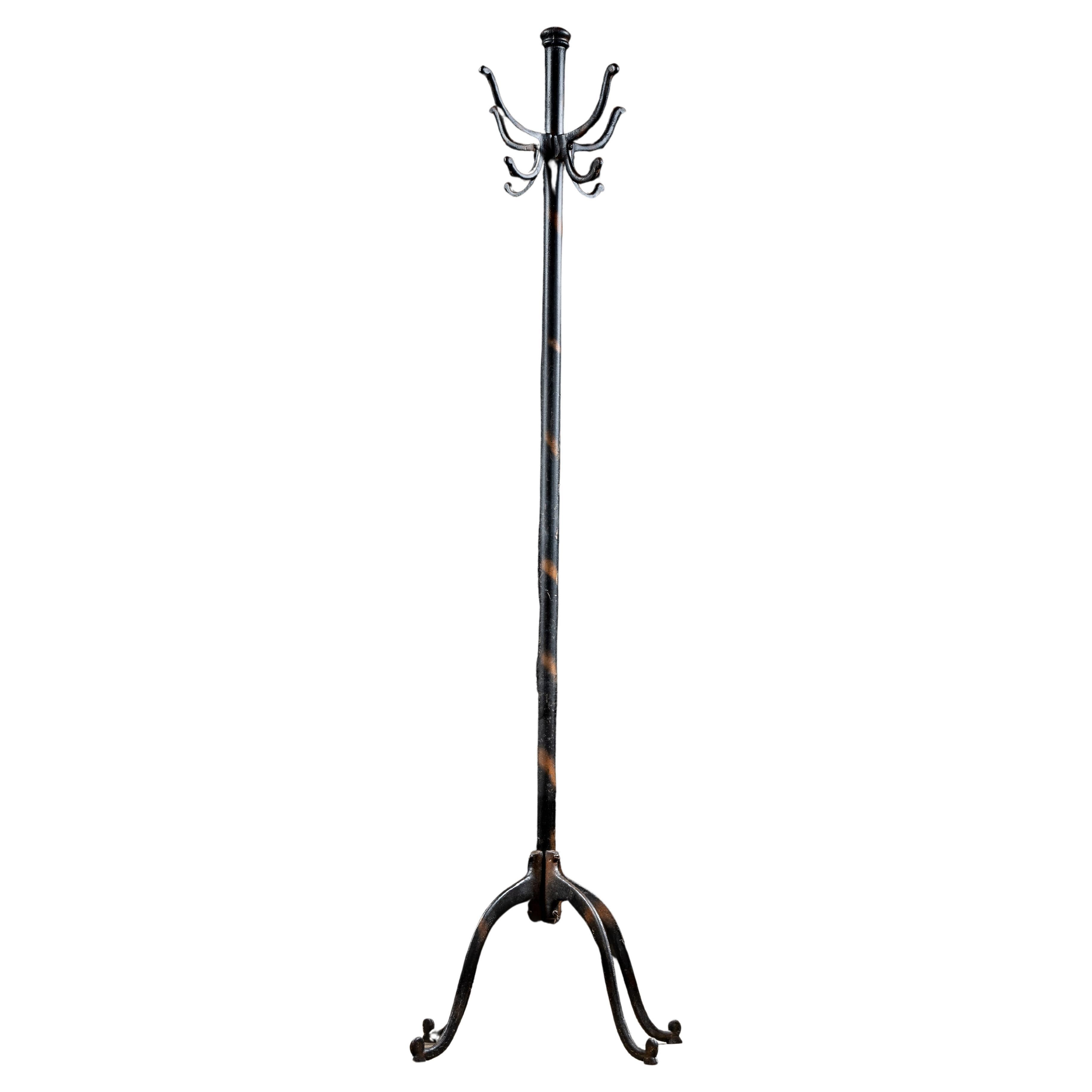 Early 20th Century Cast Iron Coat Tree