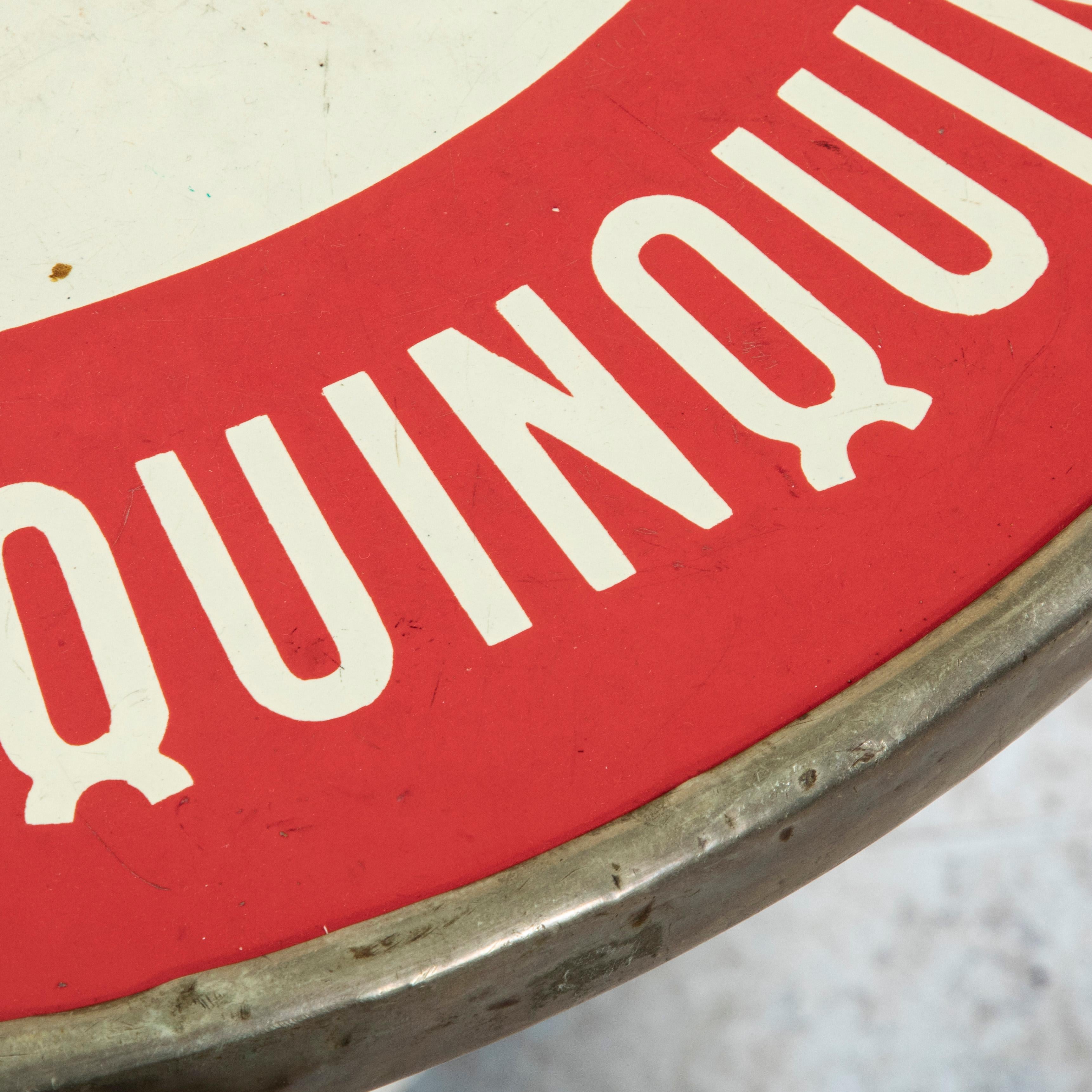 Tavolo da caffè in ghisa smaltata dei primi del Novecento, tavolo da bistrot, tavolo da giardino in vendita 2