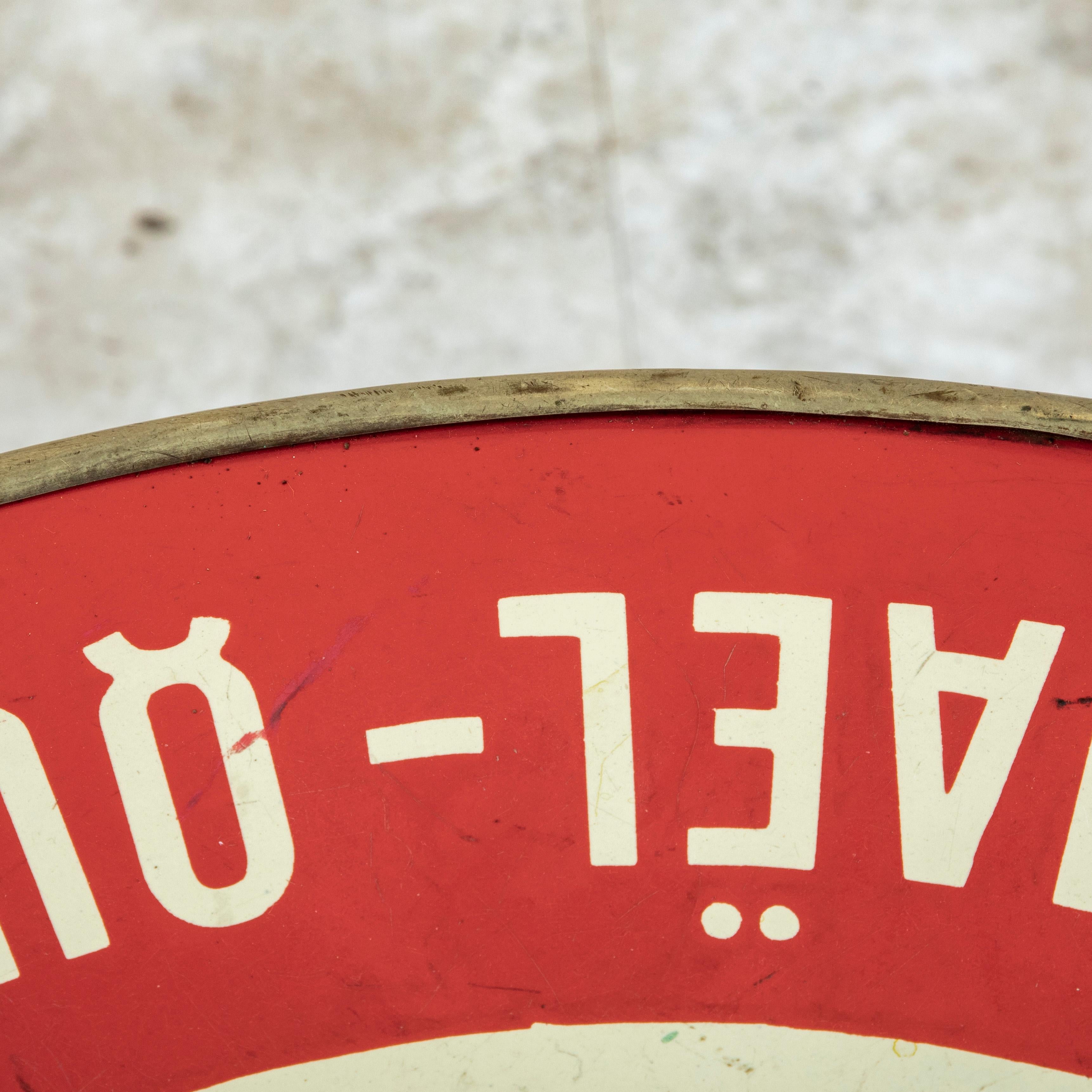 Tavolo da caffè in ghisa smaltata dei primi del Novecento, tavolo da bistrot, tavolo da giardino in vendita 3