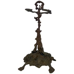 Early 20th Century Cast Iron Fireplace Tool Stand or Umbrella Stand, circa 1920