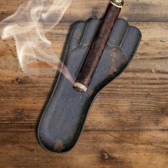 Early 20th Century Cast Iron Foot Cigar Ashtray