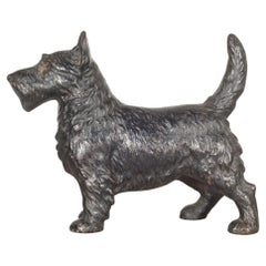 Early 20th Century Cast Iron Scotty Dog by Hubley, circa 1910-1930s
