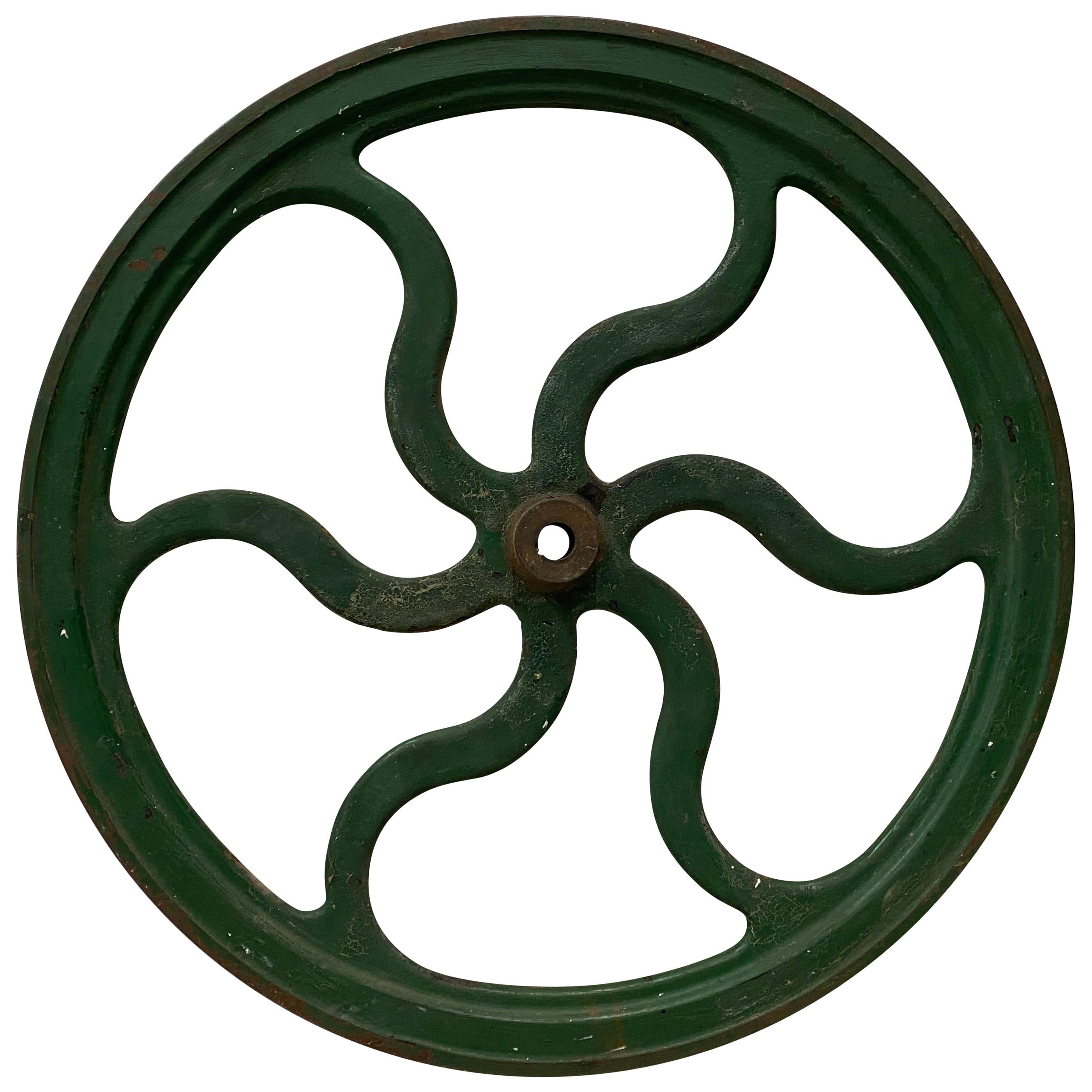 Early 20th Century Cast Iron Wheel Architectural Element
