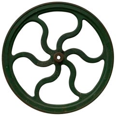 Early 20th Century Cast Iron Wheel Architectural Element