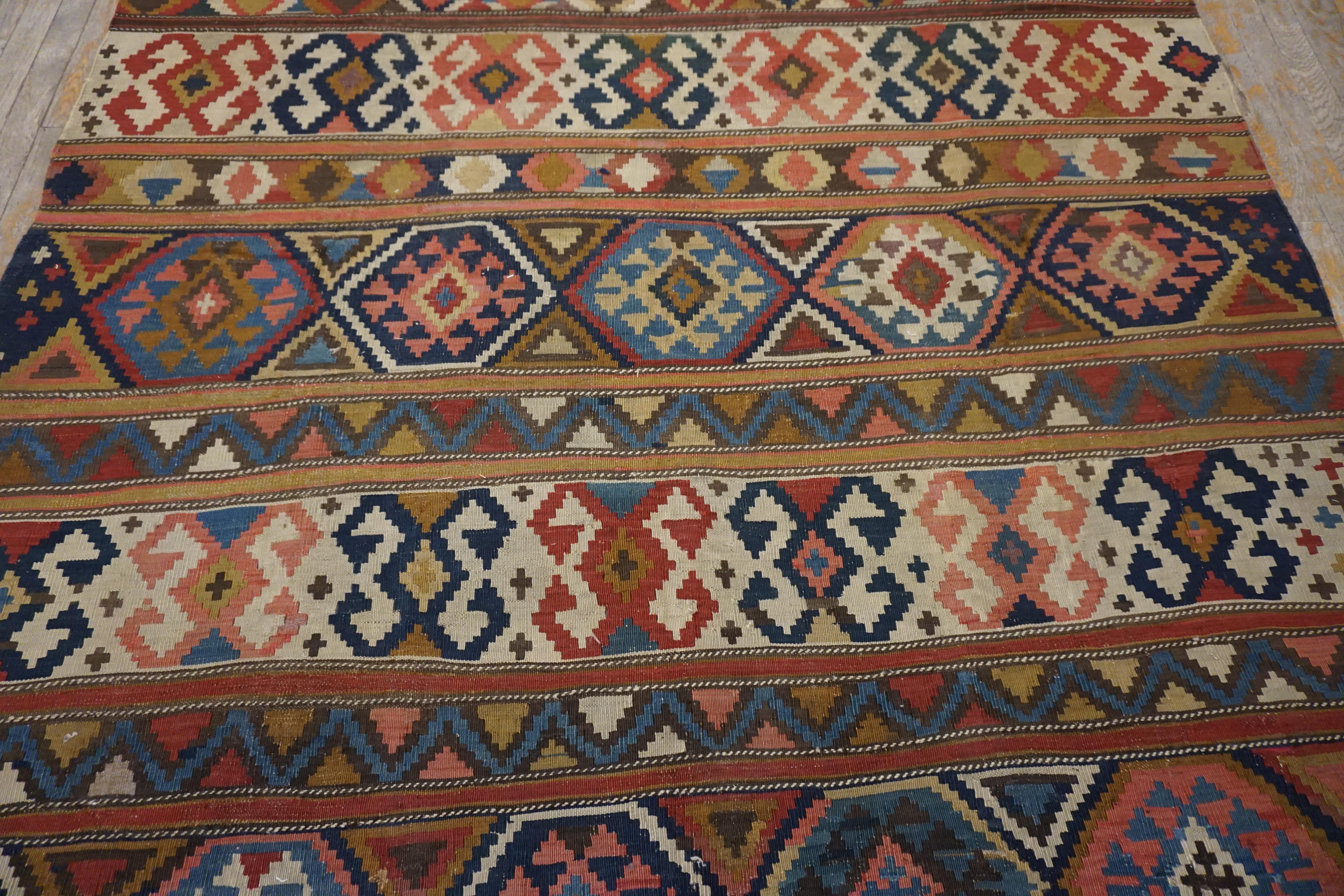 Début du 20ème siècle Caucasien Flat-Weave ( 6'3