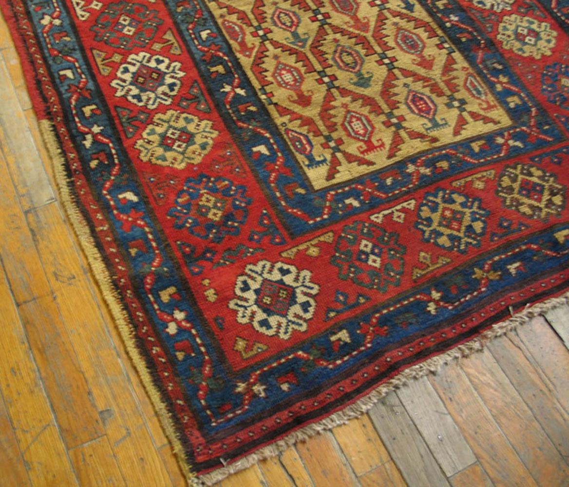 Noué à la main Tapis du Karabagh du début du 20ème siècle ( 4'2