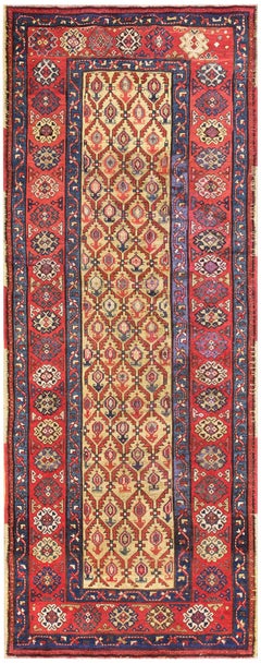Tappeto Karabagh caucasico dell'inizio del XX secolo ( 4'2" x 11' - 127 x 335 )
