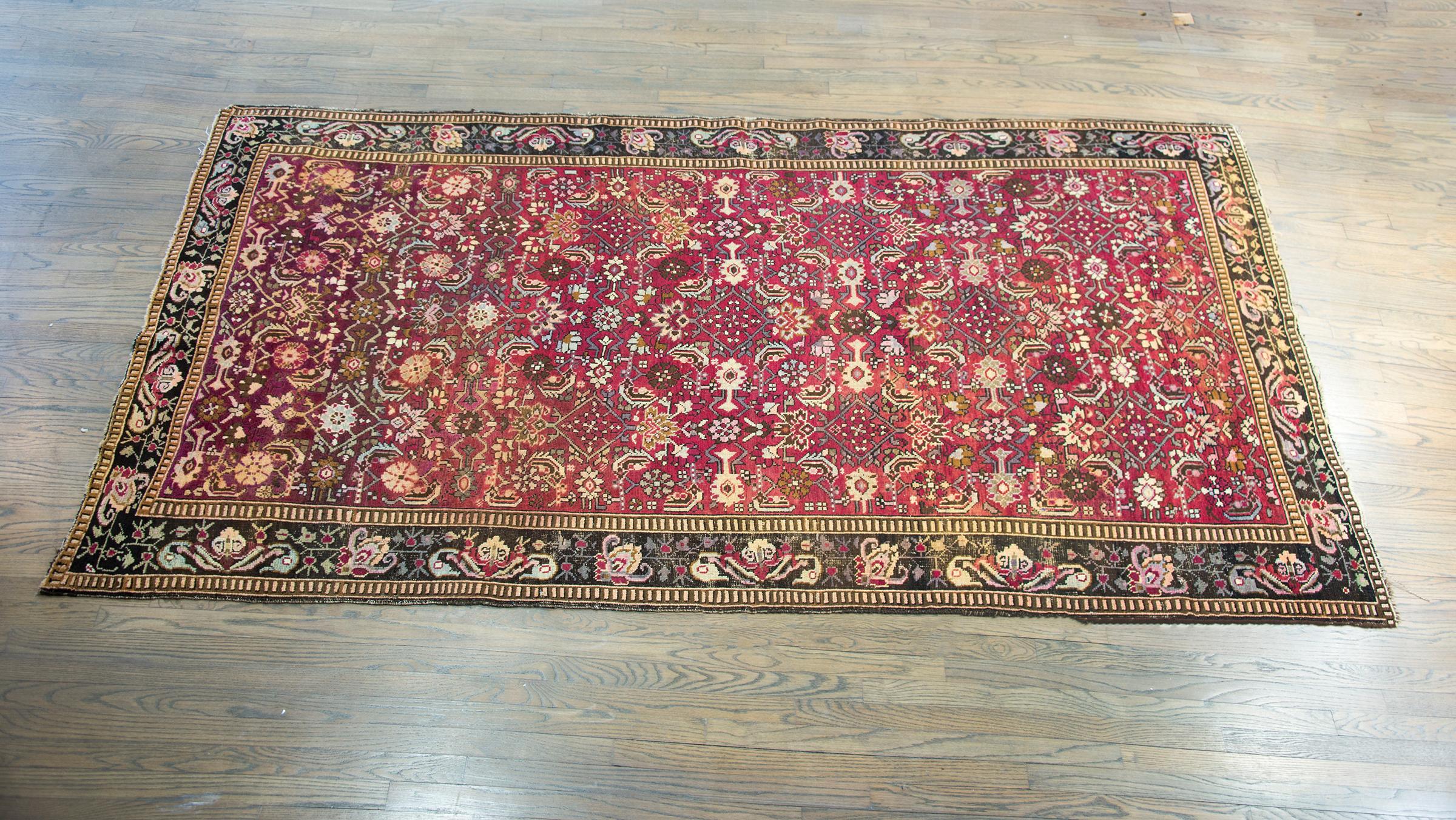 Early 20th Century Caucasian Karabagh Rug For Sale 8