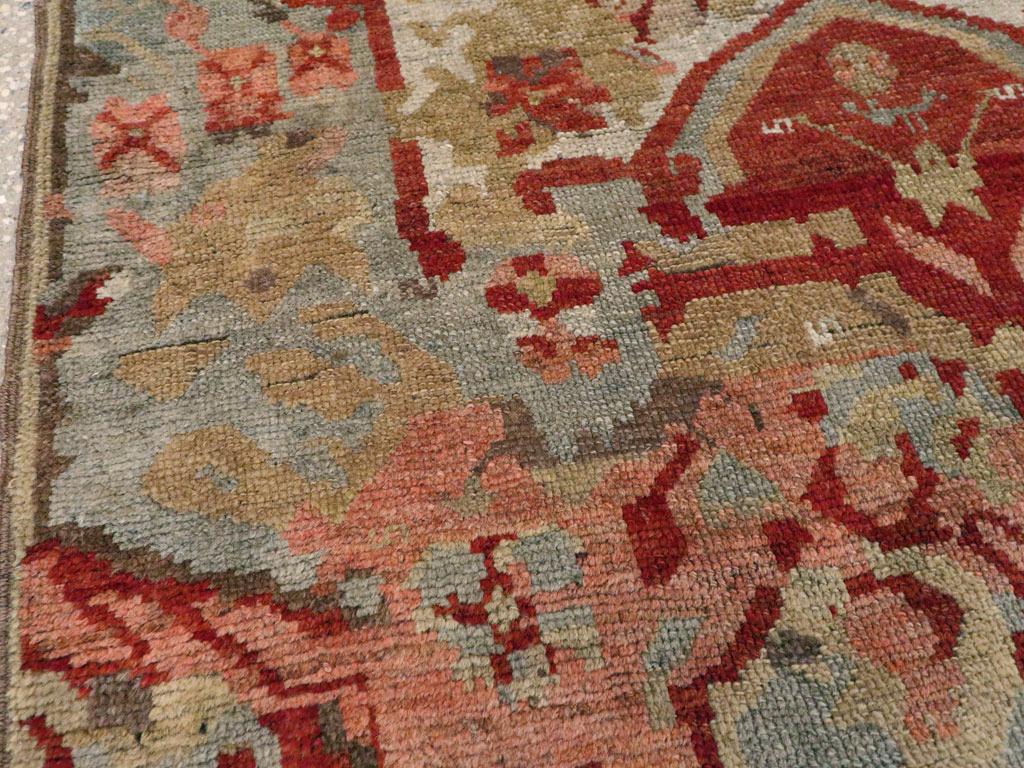 Rustico Tappeto da lancio Karabagh caucasico dei primi del Novecento in vendita