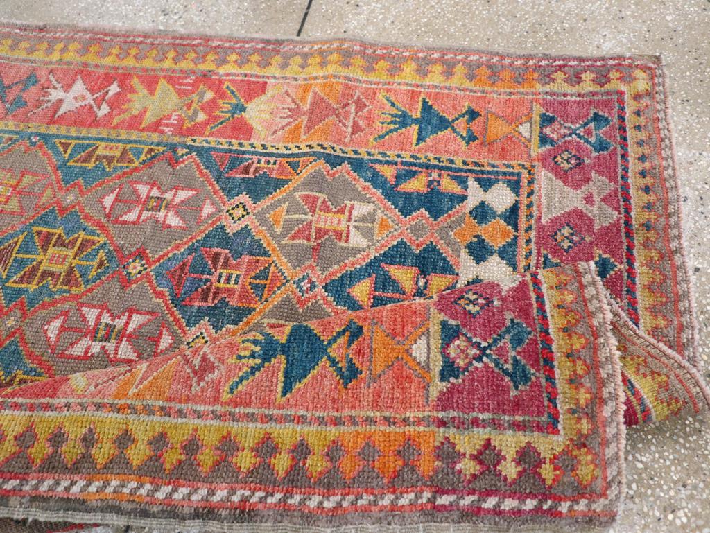 20ième siècle Tapis d'accent caucasien kazak du début du 20e siècle en vente