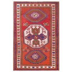 Early 20th Century Caucasian Kazak Lori Pombak Carpet (4'9" x 6'10" - 145 x 208)