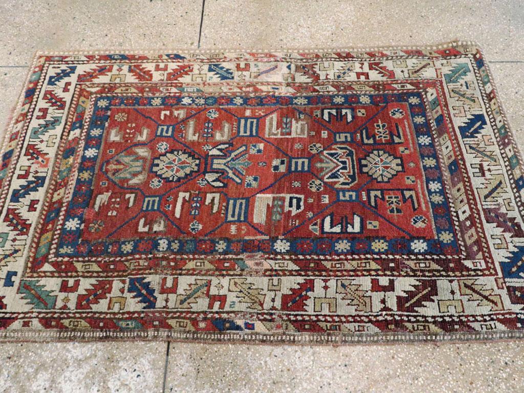 Kaukasischer Kazak-Würfelteppich aus dem frühen 20. (Skandinavisch) im Angebot