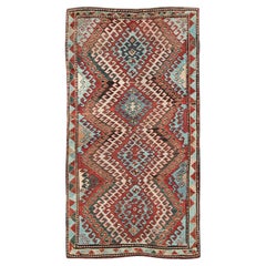 Early 20th Century Caucasian Kazak Throw Rug