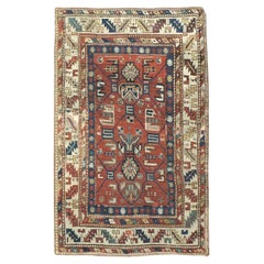 Début du 20e siècle - Tapis de style kazak caucasien