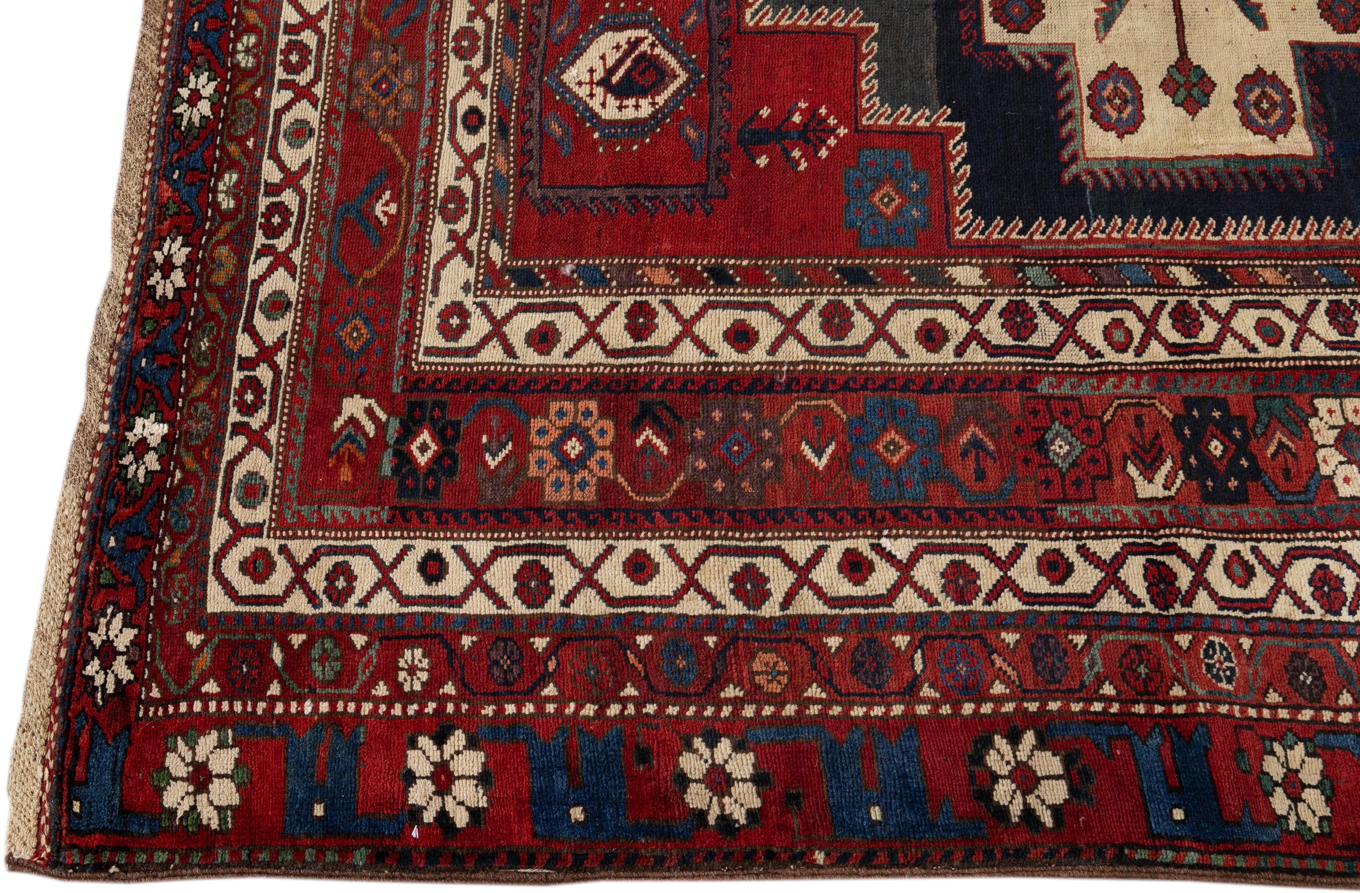 Wool Early 20th Century Caucasian Rug For Sale