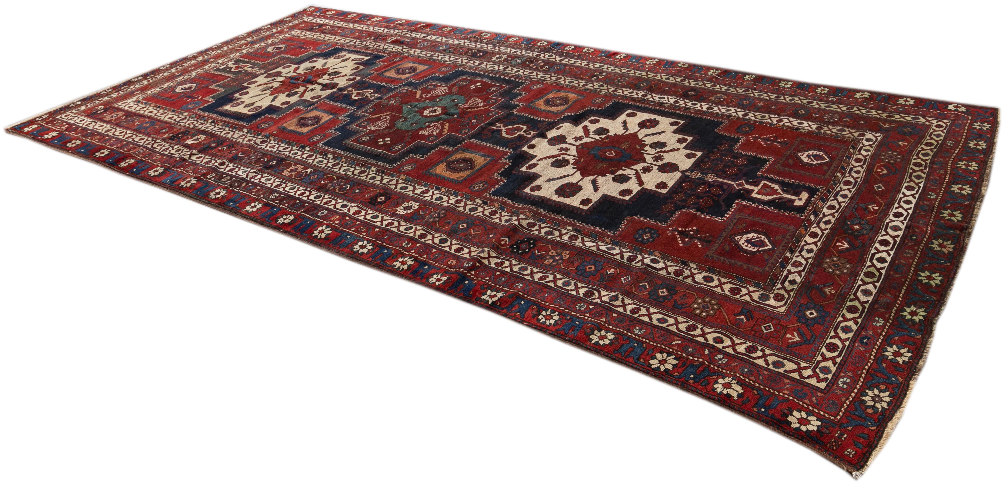 Early 20th Century Caucasian Rug For Sale 2