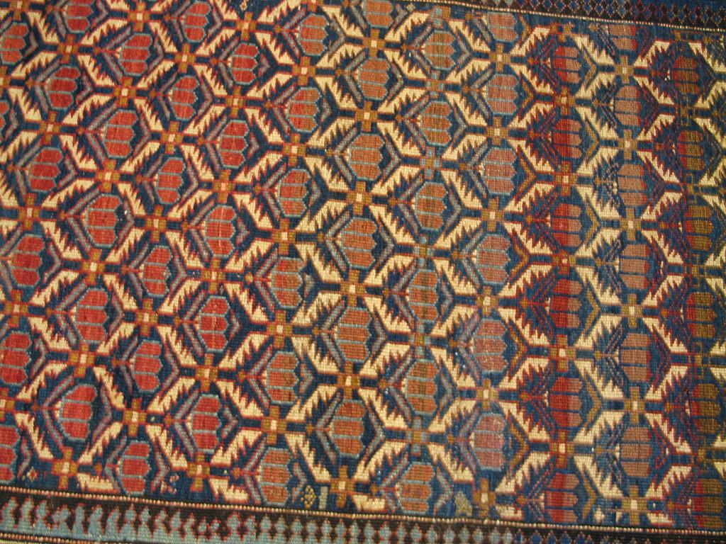 Early 20th Century Caucasian Shirvan Carpet ( 4' x 4'8