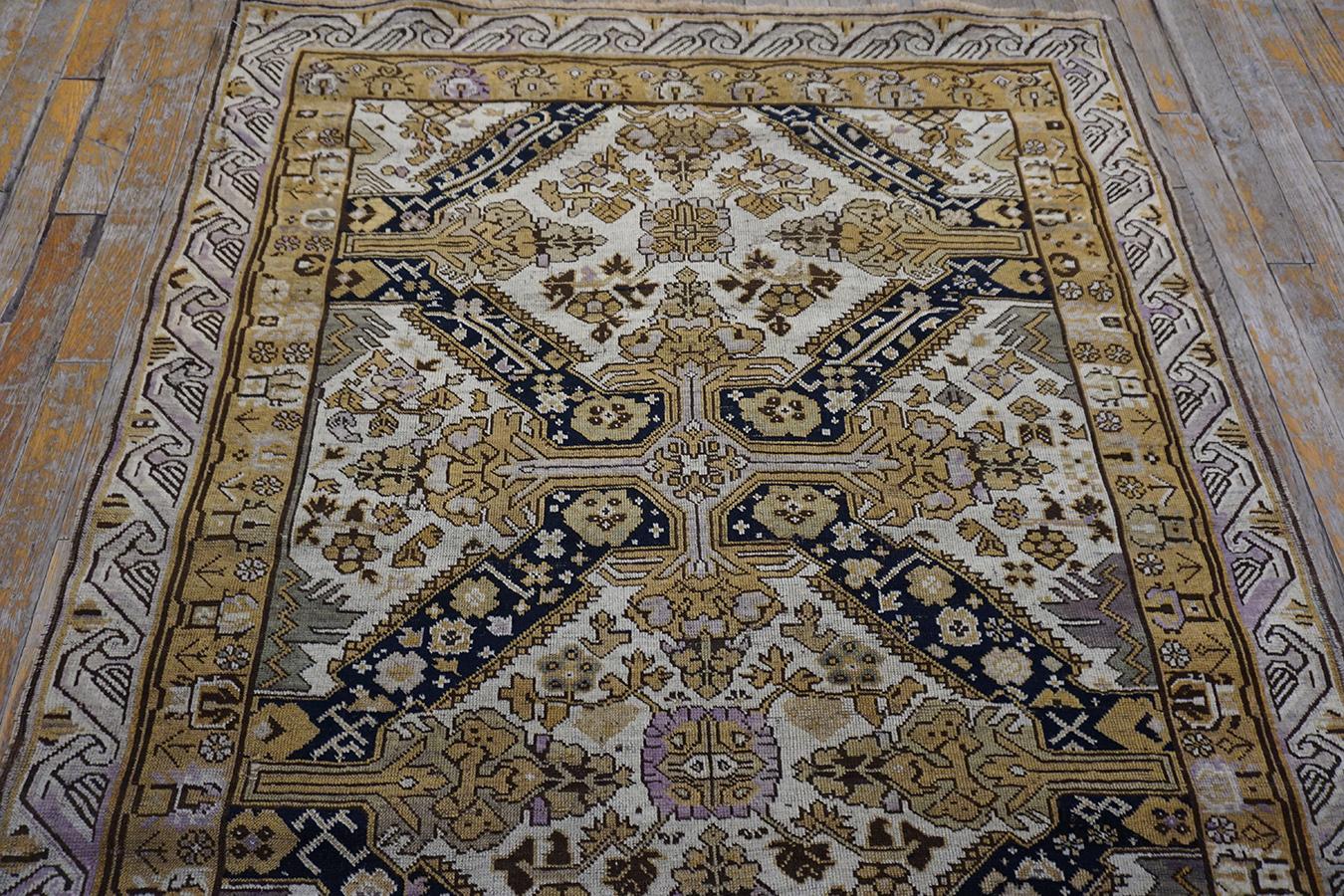 Caucasien Tapis caucasien Zeychor du début du 20ème siècle ( 3'9