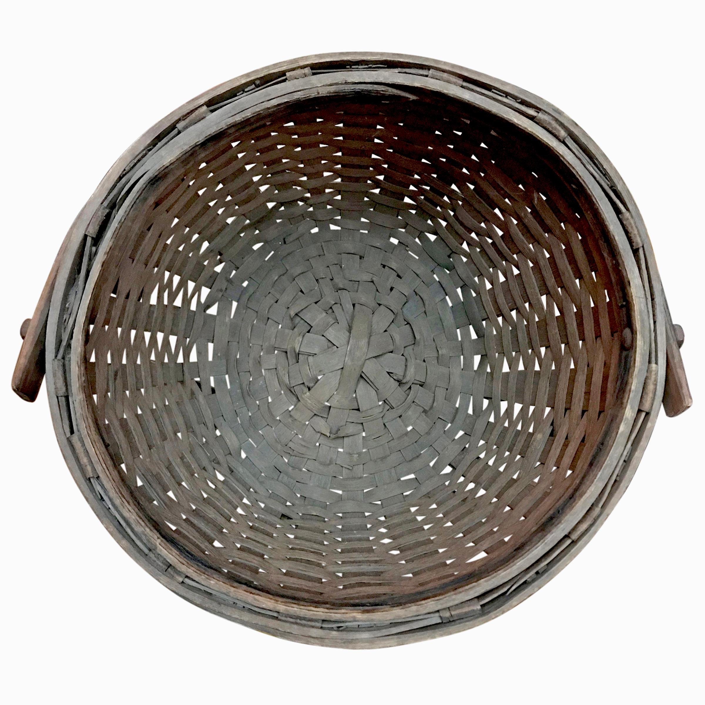 Early 20th Century Cedar Splint Basket 2