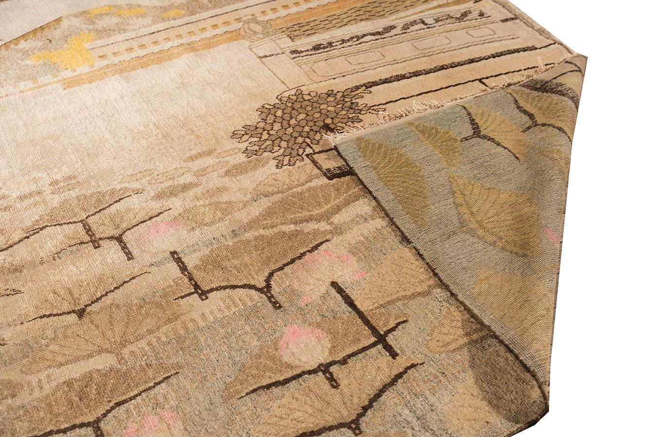 Alfombra Khotan de Asia Central de principios del siglo XX 5' 7