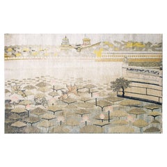 Alfombra Khotan de Asia Central de principios del siglo XX 5' 7" x 8' 9"