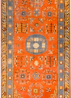 Zentralasiatischer Khotan-Teppich des frühen 20. Jahrhunderts