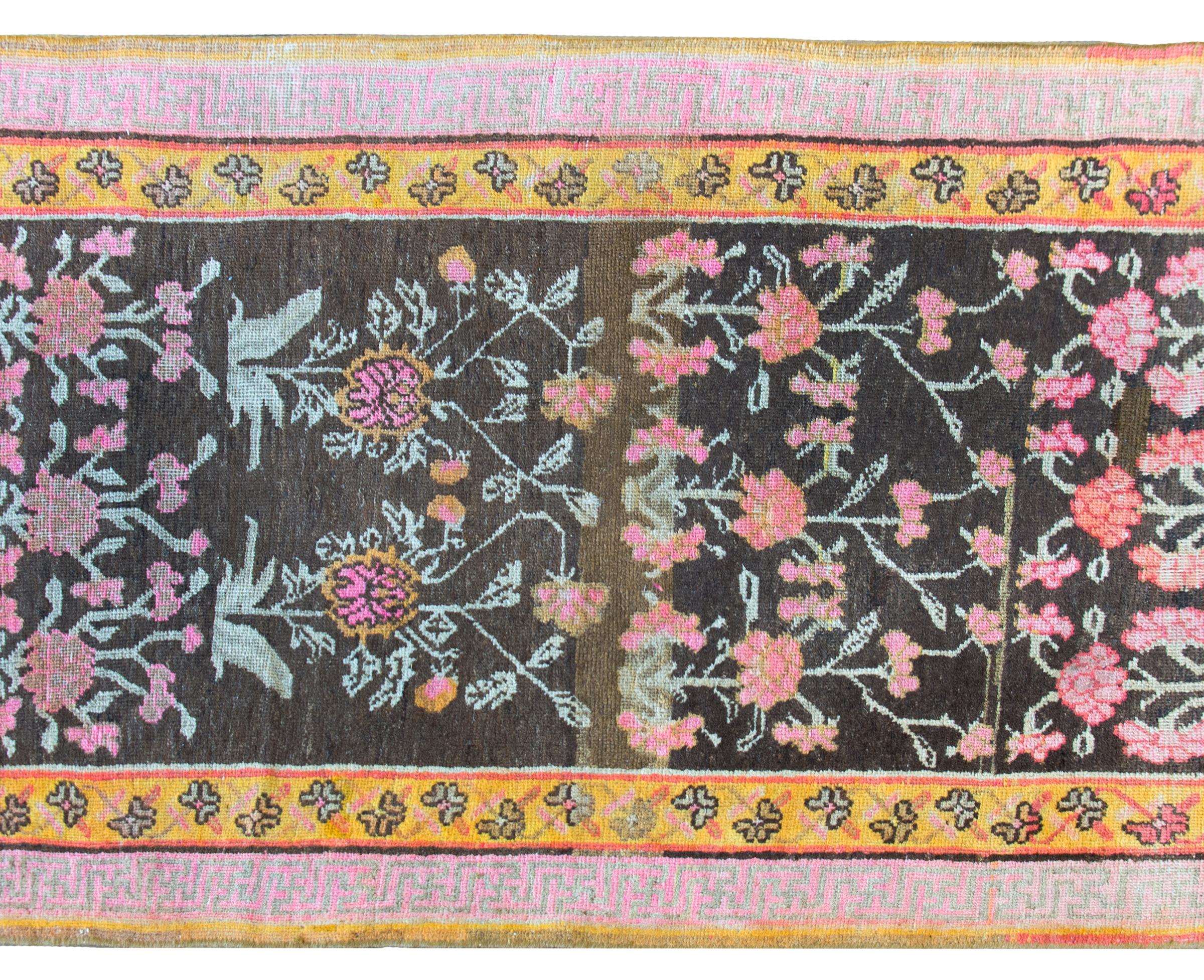 East Turkestani Early 20th Century Central Asian Khotan Rug For Sale