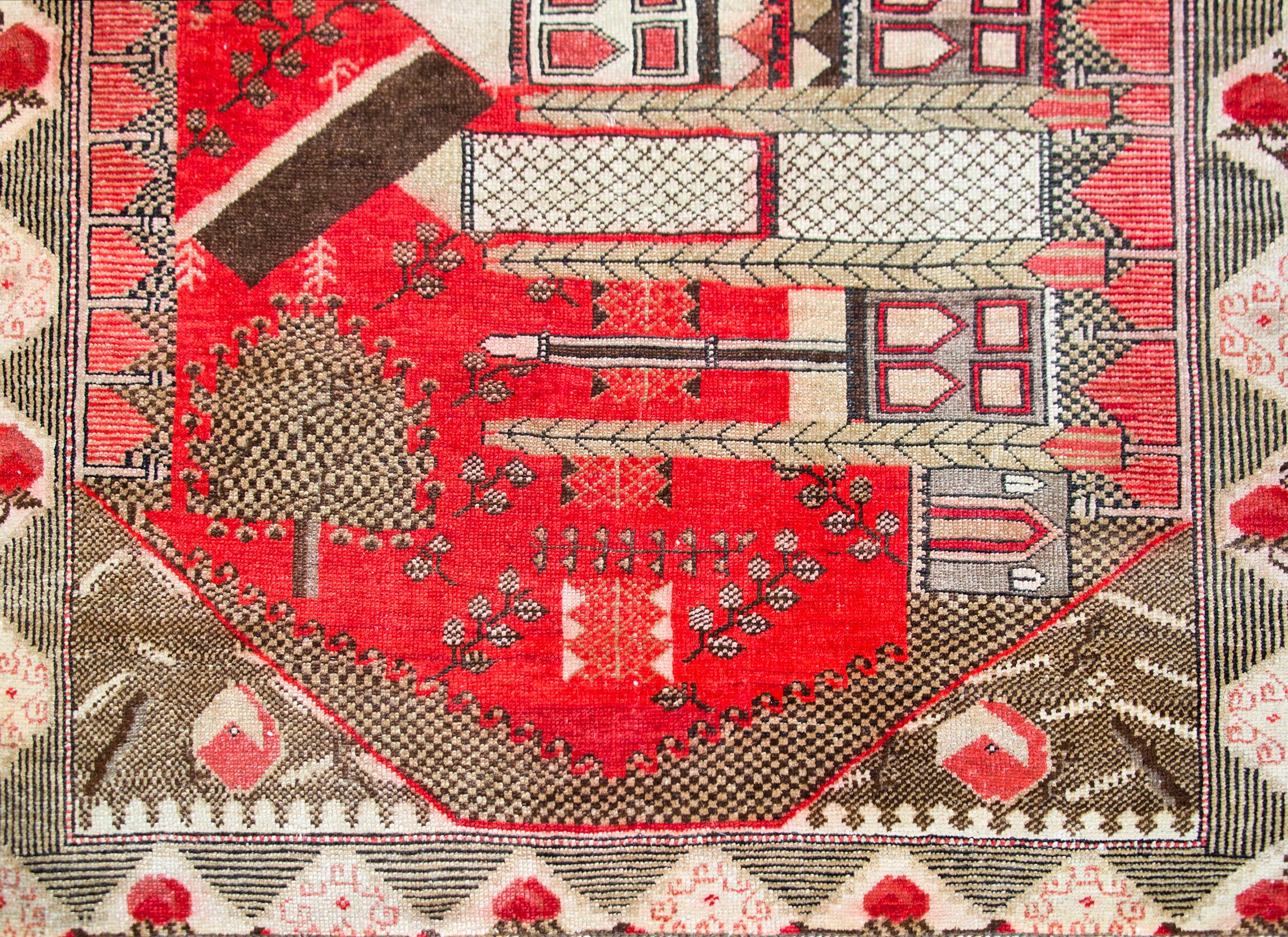 Early 20th Century Central Asian Khotan Rug For Sale 1