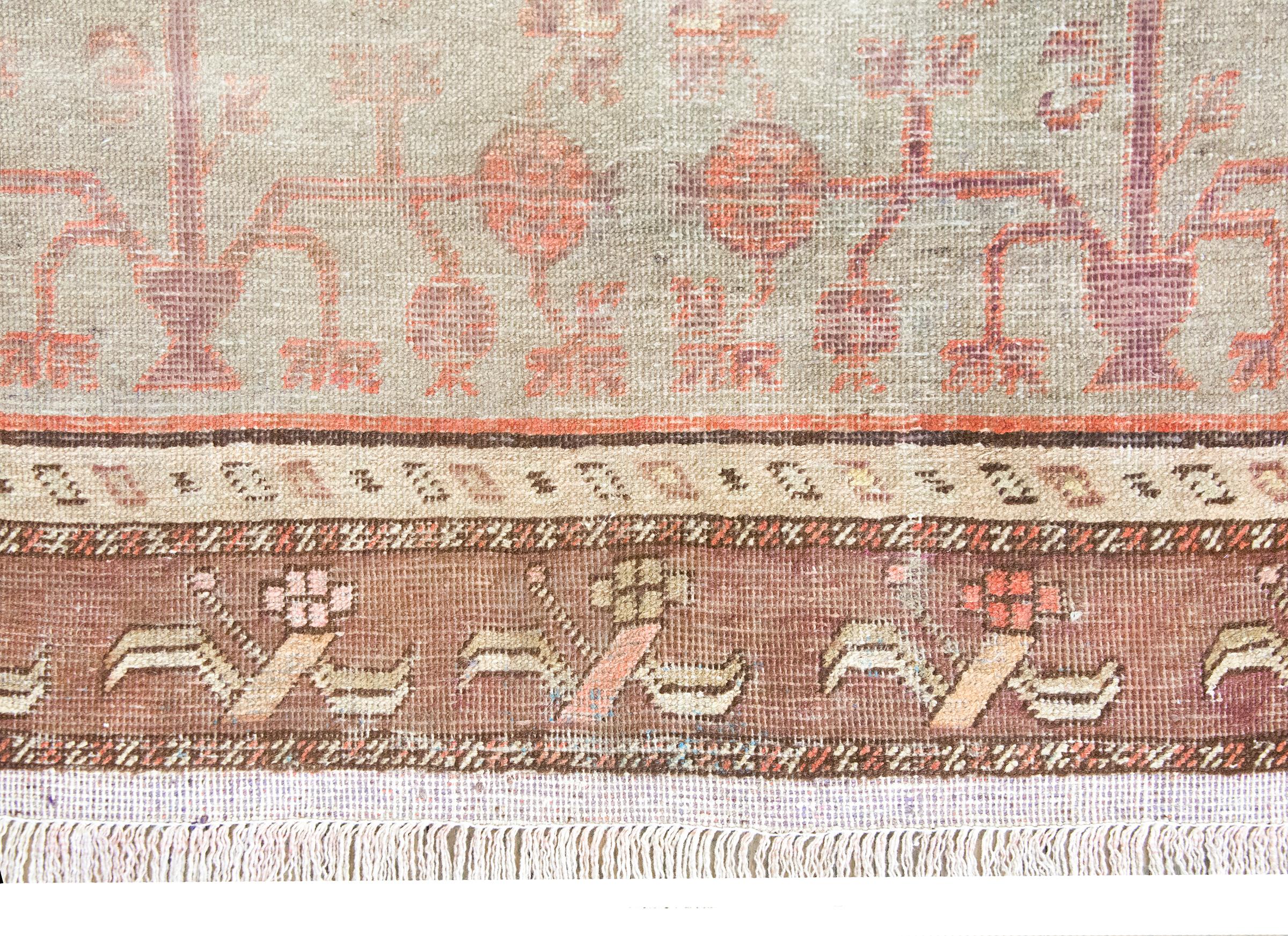 Alfombra Khotan de Asia Central de principios del siglo XX Lana en venta
