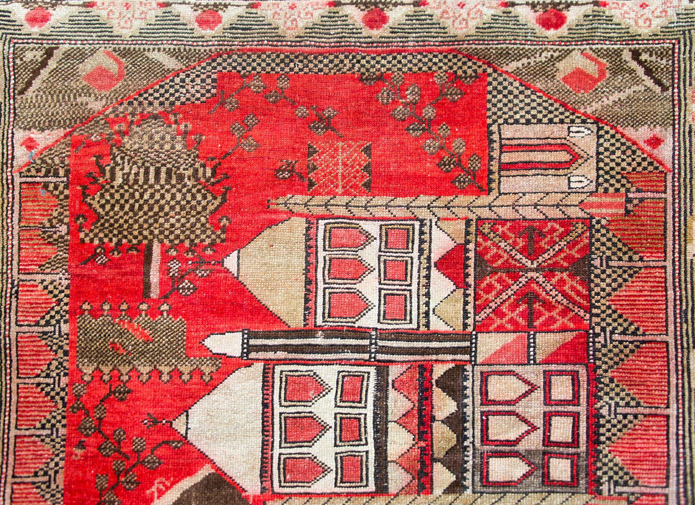 Early 20th Century Central Asian Khotan Rug For Sale 3