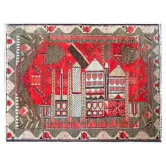 Vintage Early 20th Century Central Asian Khotan Rug