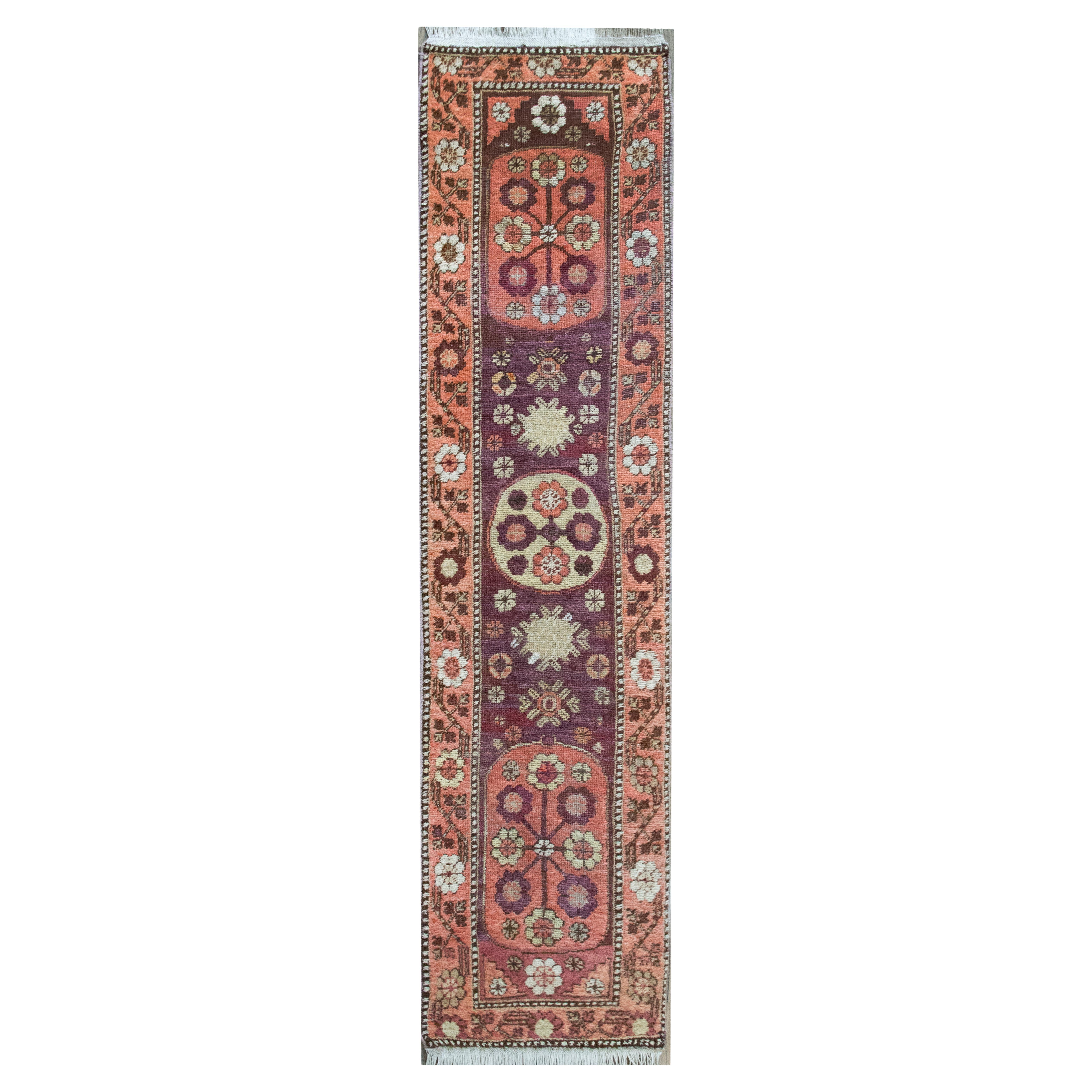 Early 20th Century Central Asian Khotan Runner