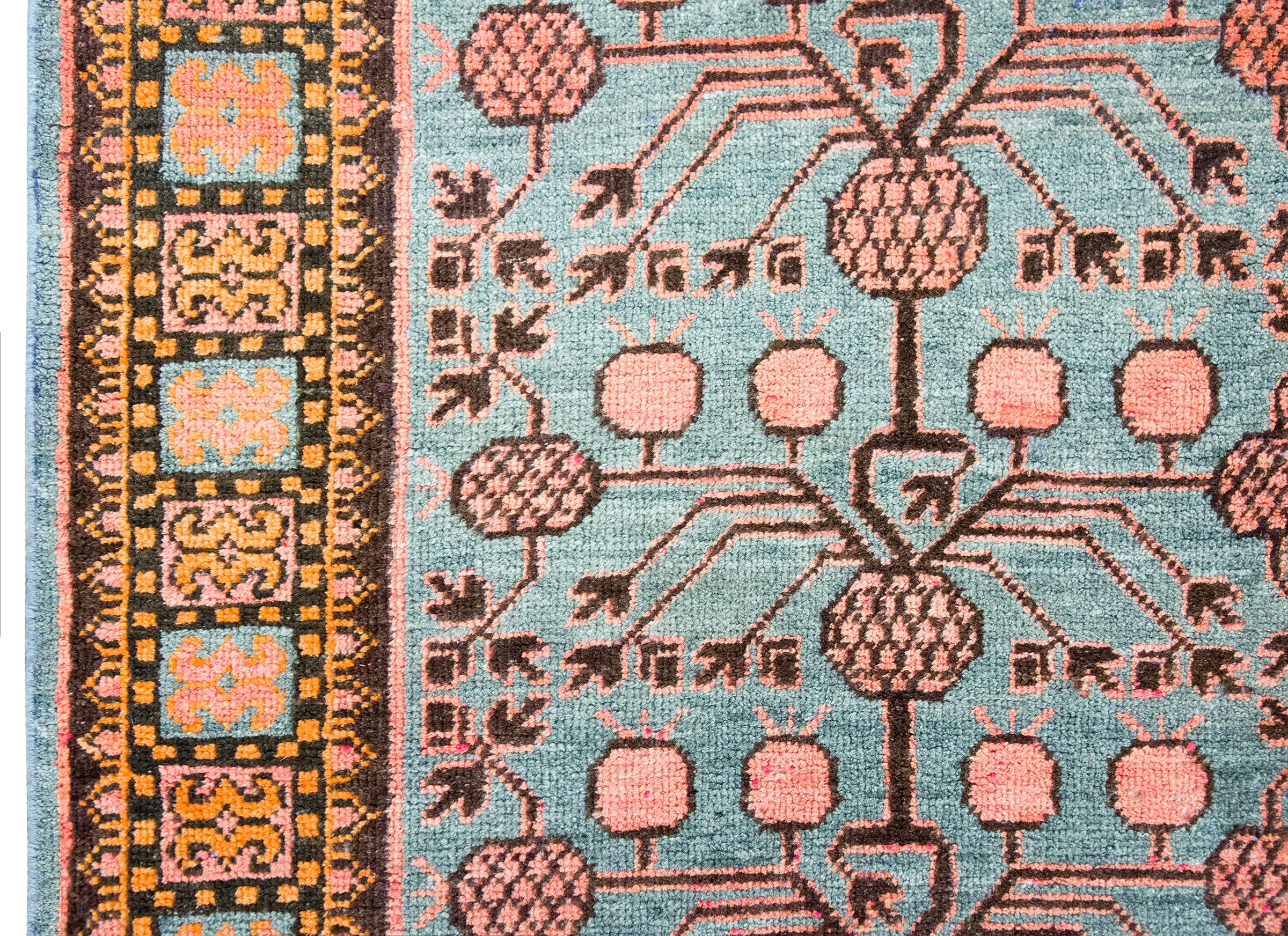 Noué à la main Tapis Kohtan d'Asie centrale du début du 20e siècle en vente