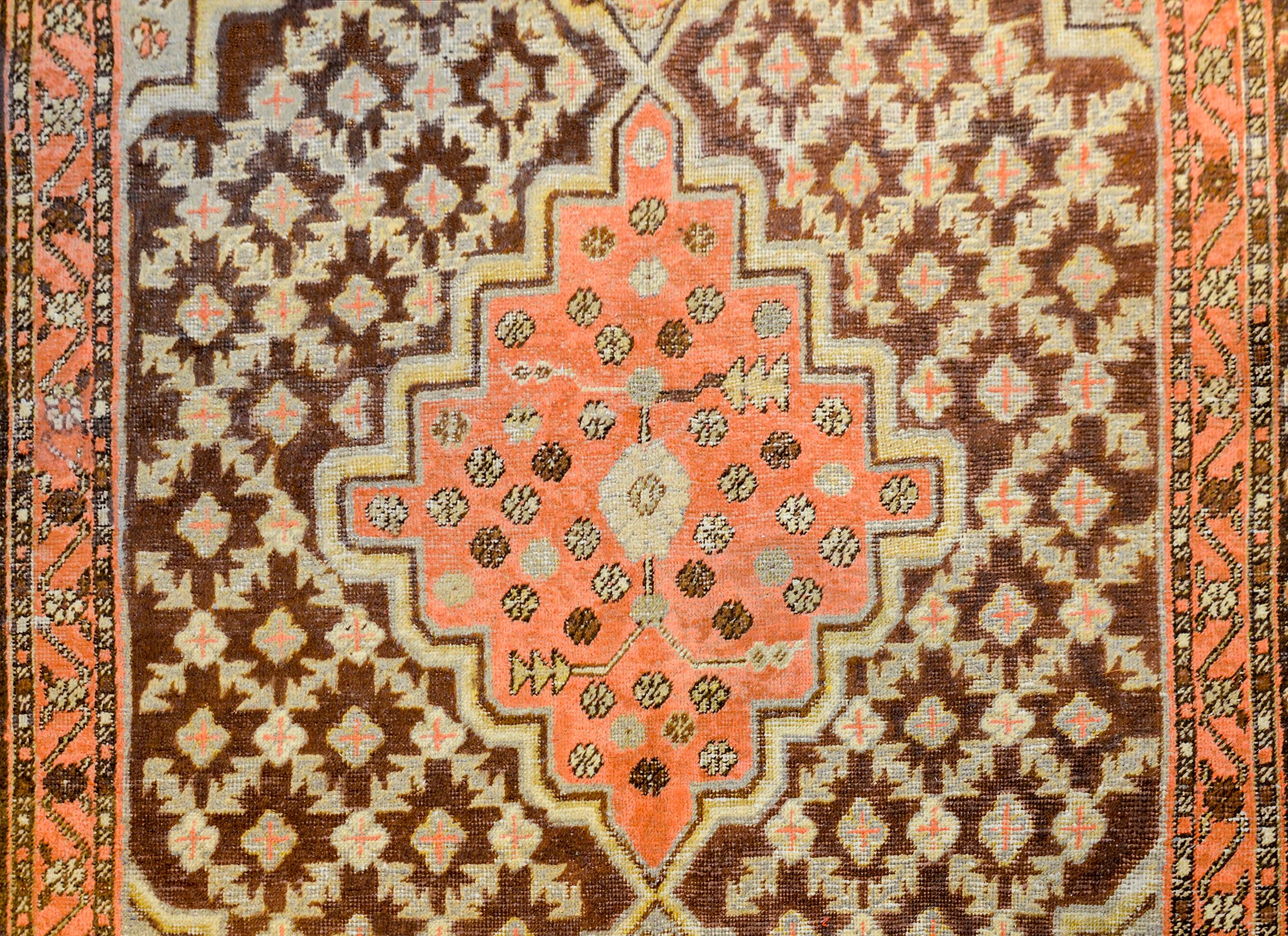 Alfombra Samarghand de Asia Central de principios del siglo XX Jotan en venta