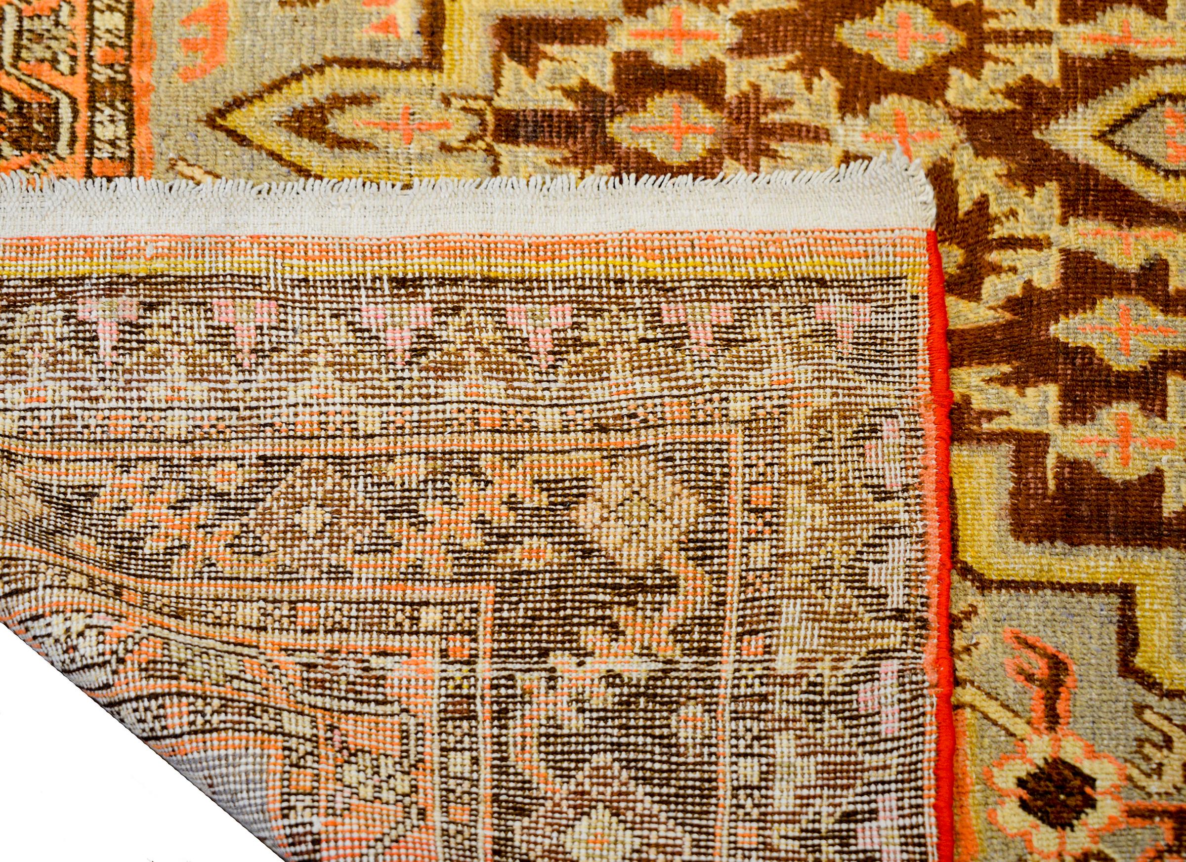 Alfombra Samarghand de Asia Central de principios del siglo XX mediados del siglo XX en venta
