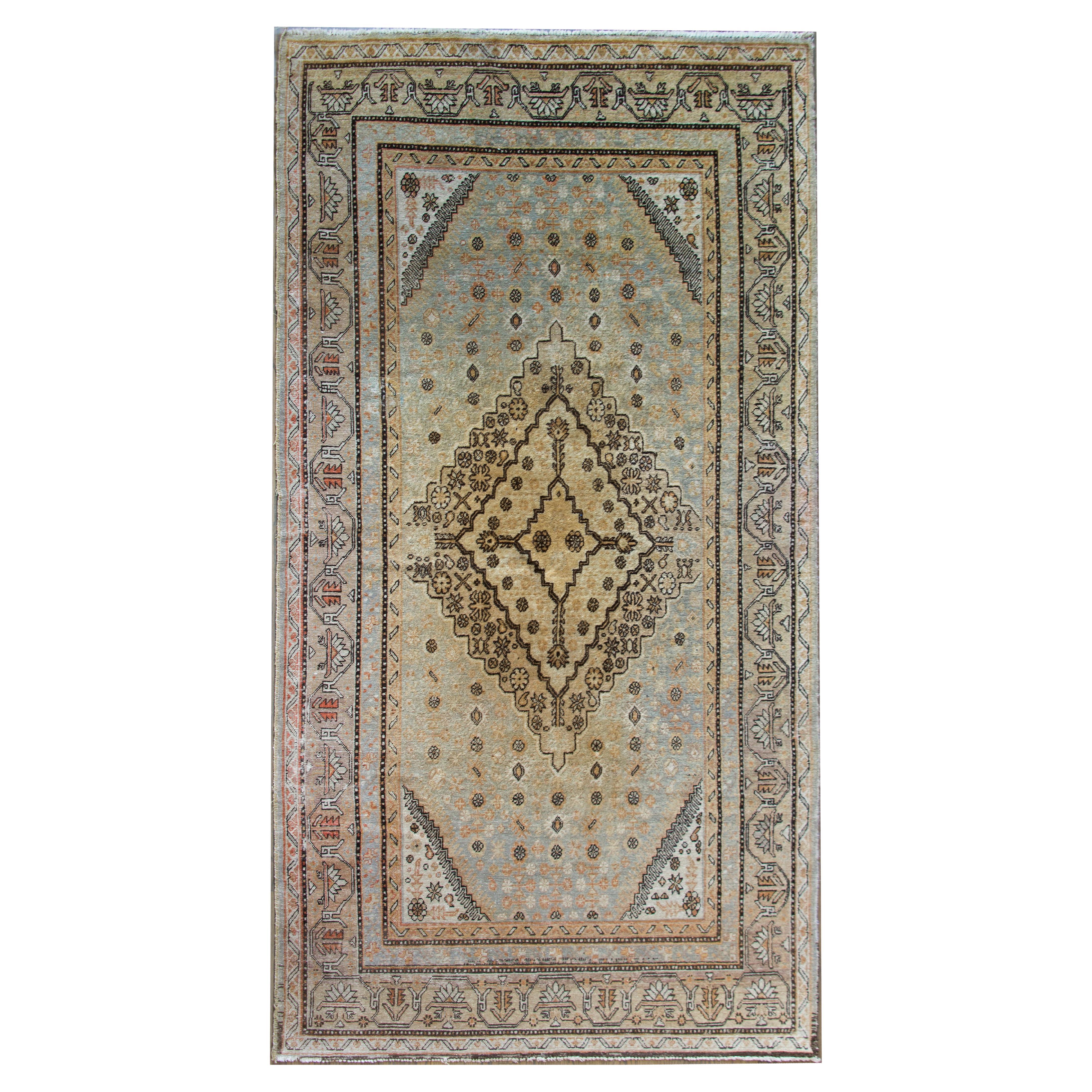 Zentralasiatischer Samarghand-Teppich aus dem frühen 20. Jahrhundert im Angebot