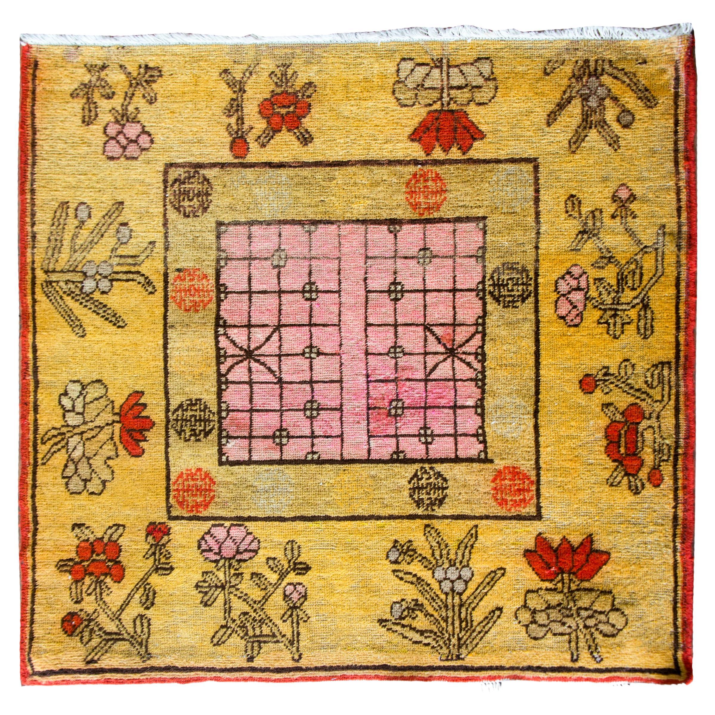 Zentralasiatischer Samarghand-Teppich aus dem frühen 20.